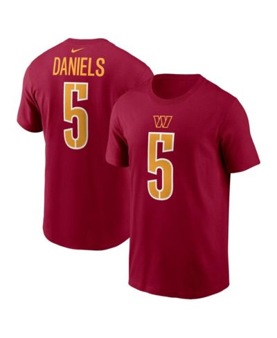 Nike Big Boys and Girls Jayden Daniels Burgundy Washington Commanders 2024 NFL Draft First Round Pick Fuse Name & Number T-Shirt