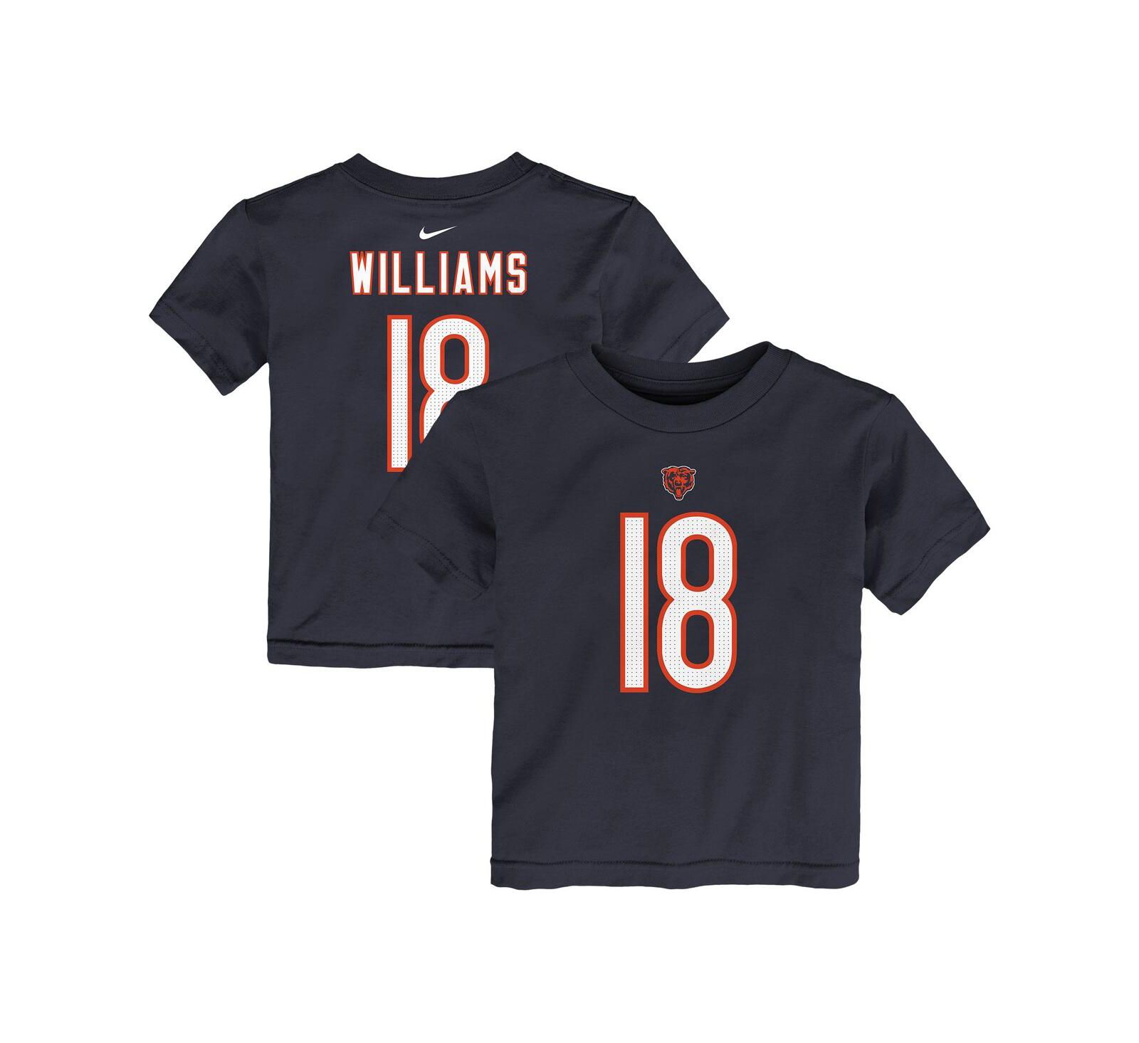 Nike Toddler Caleb Williams Navy Chicago Bears Player Name & Number T-Shirt