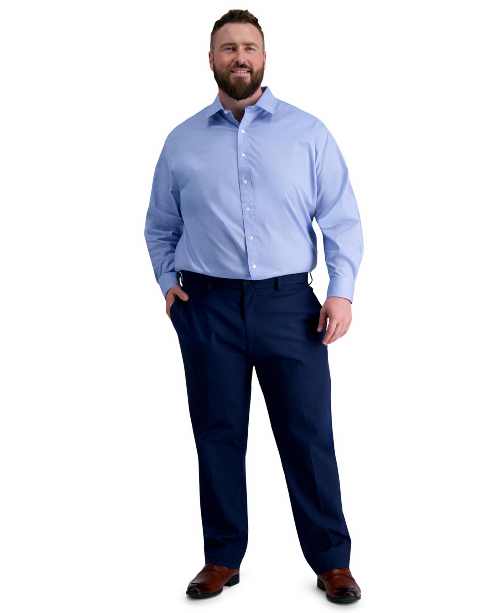 Классическая рубашка для торжественных случаев, Haggar, мужская, Big & Tall