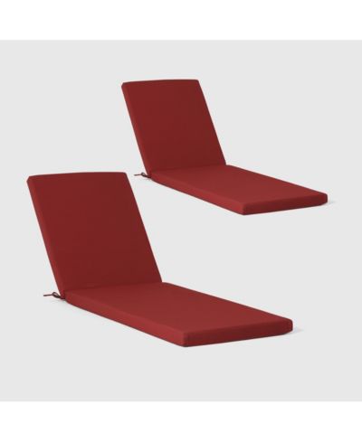 WestinTrends Outdoor Chaise Lounge Cushions Set of 2, 74" x 22.5"