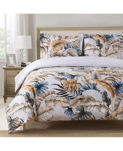 Egyptian Linens Oasis Cotton 3 Piece Duvet Cover Set, Full/Queen
