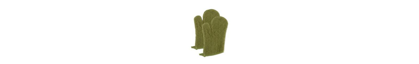 Набор из 2 стеганых прихваток Design Imports Basic Terry Collection 100% Cotton, Antique Green