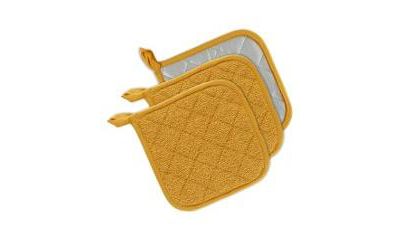 Design Imports Базовая кухонная коллекция, прихватка Quilted Terry, Honey Gold