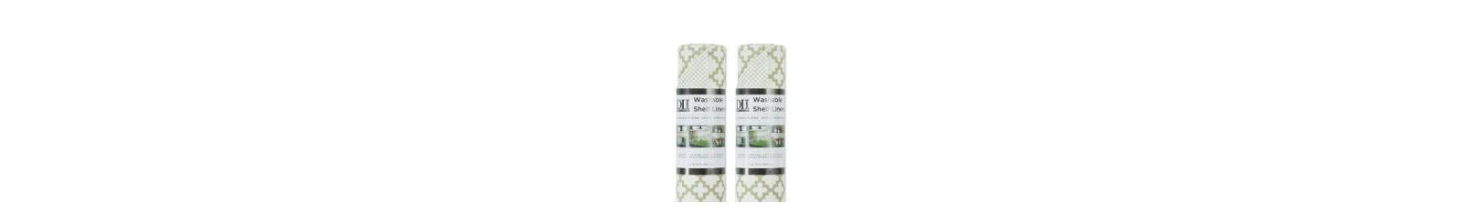Подложка для полок холодильника Design Imports, не клейкая, моющаяся, 12x120", Cream Lattice, 2 Piece
