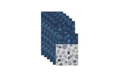 Подстилка для холодильника Design Imports Nautical Blue Market, 12x24", 6 шт.
