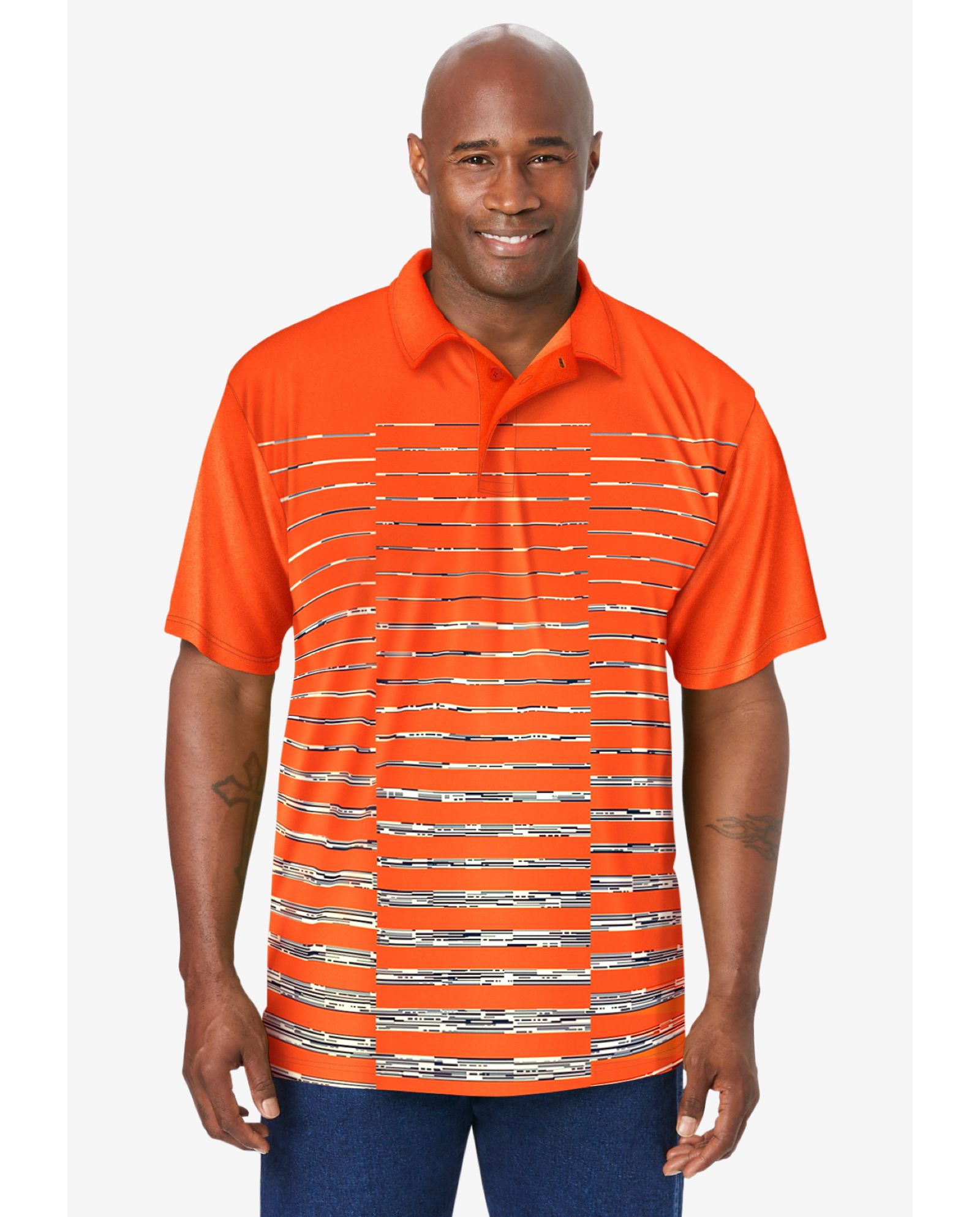 Мужское поло KingSize Men's No Sweat Polo