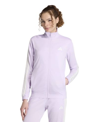 adidas Женский трикотажный спортивный жакет с 3 полосками