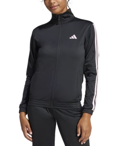 adidas Женский трикотажный спортивный жакет с 3 полосками