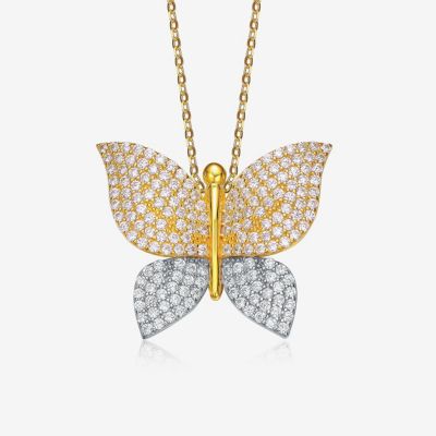 Подвеска-кулон Rachel Glauber Two Tone Plated с кубическим цирконием