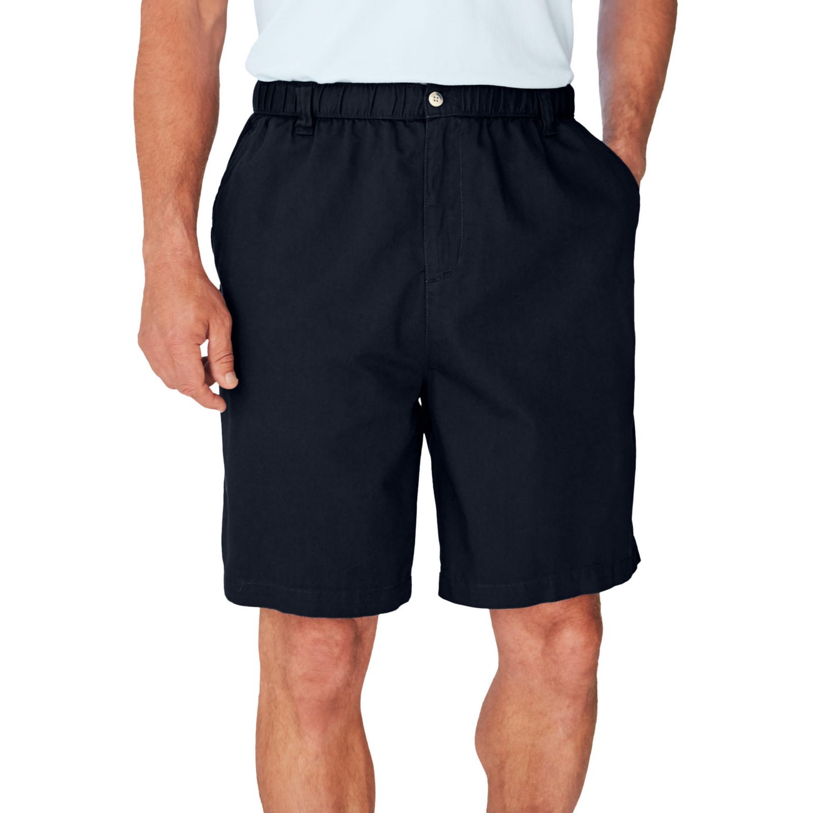 KingSize Men's Knockarounds 8" Full Elastic Plain Front Short