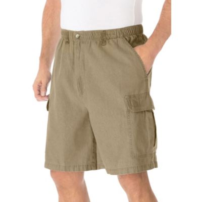 KingSize Men's Knockarounds 8 inch Full-Elastic Cargo Shorts