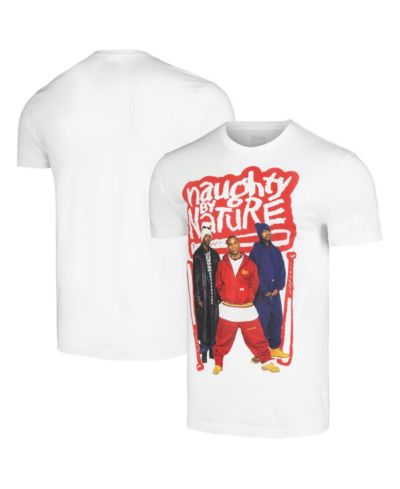 Мужская футболка Global Merch Naughty by Nature White Photo Bats