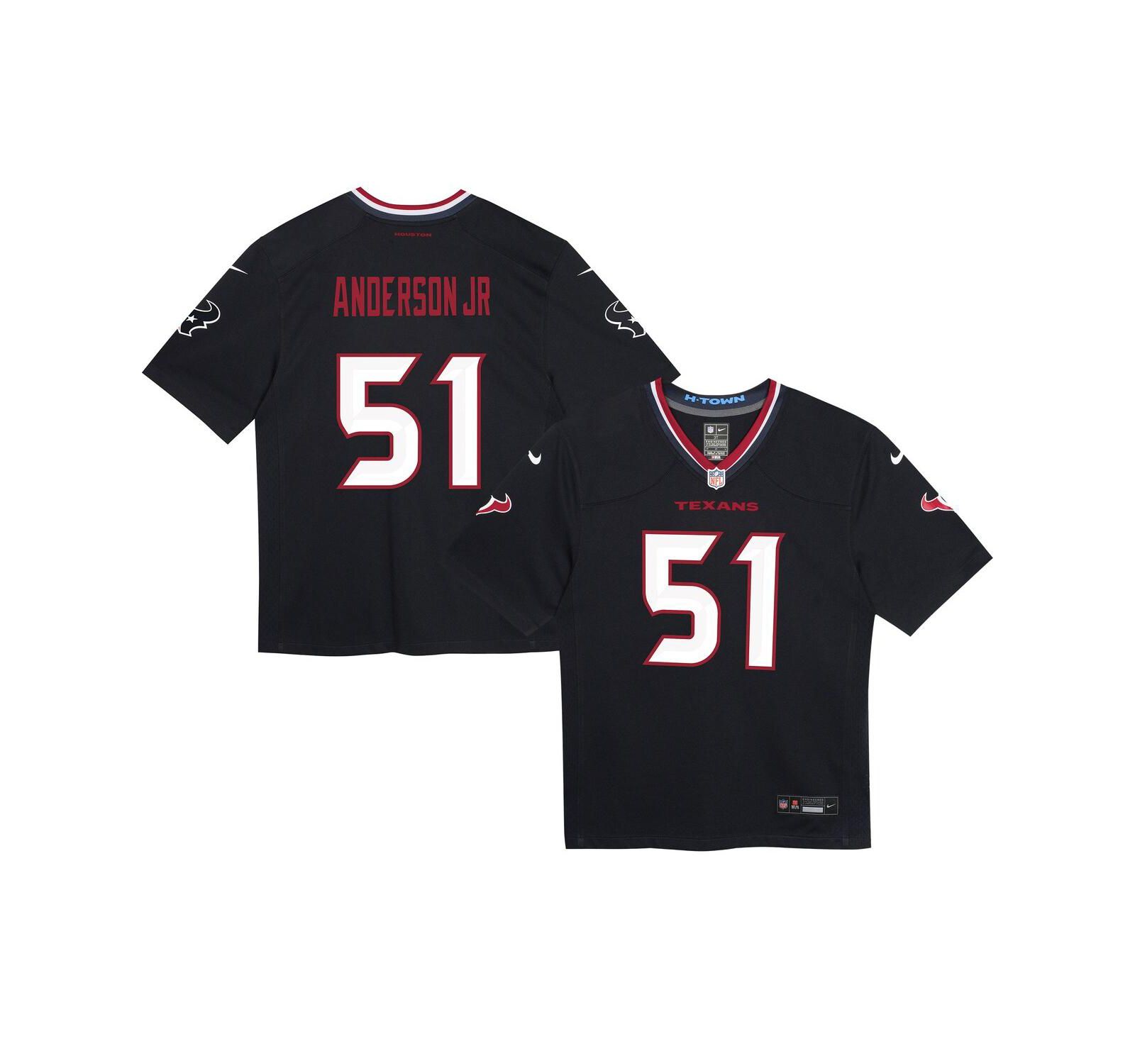 Детская игровая джерси Nike Will Anderson Jr. Navy Houston Texans