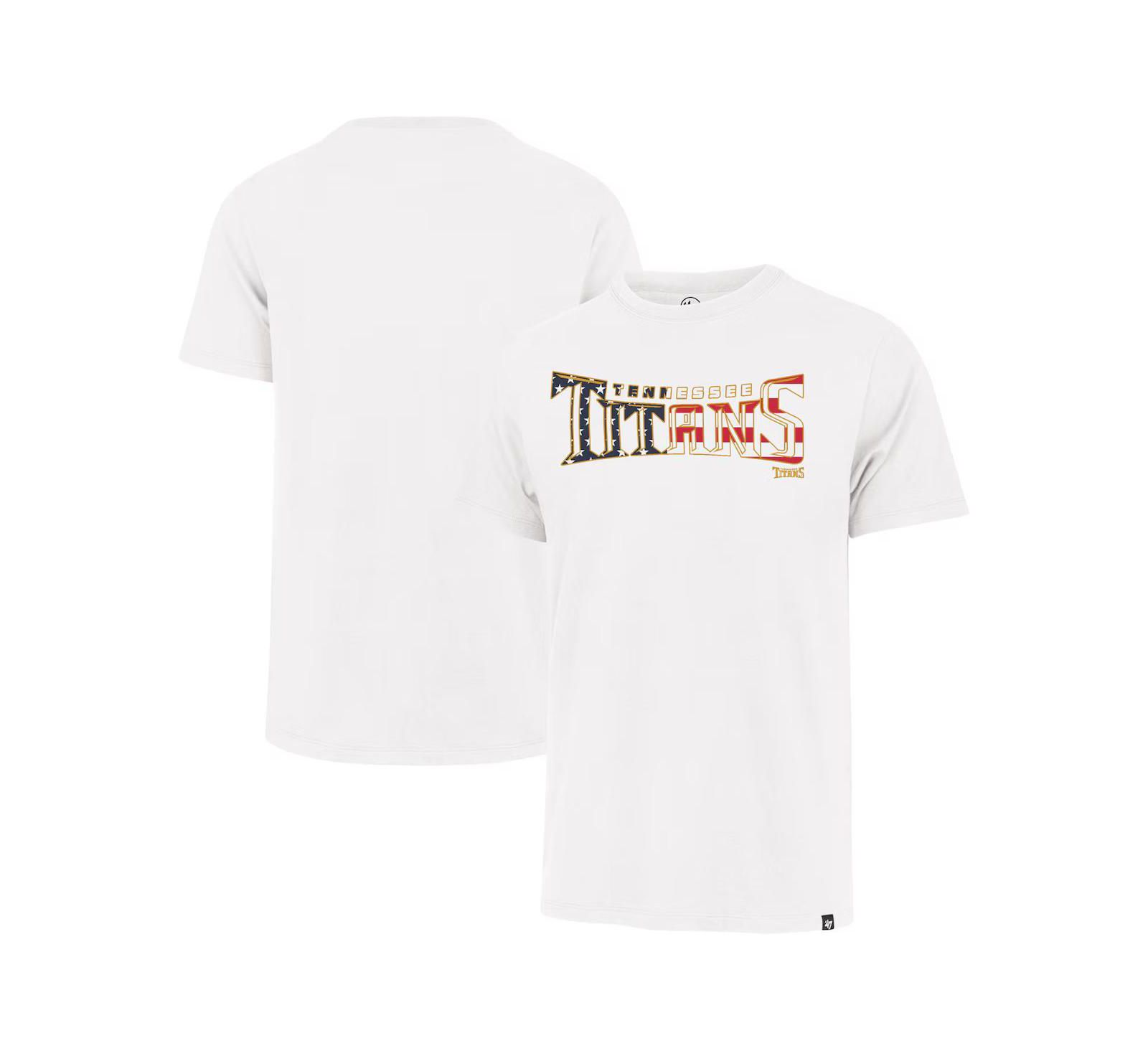 '47 Brand мужская футболка Tennessee Titans Flag Script Franklin, цвет White