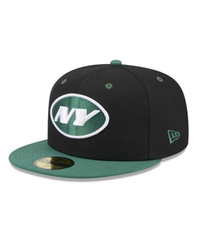 Мужская кепка New Era 59FIFTY Fitted, New York Jets Flipside 2Tone, черная/зеленая