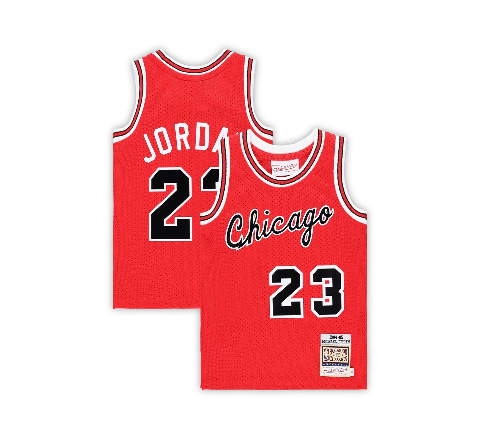 Mitchell & Ness детская джерси Michael Jordan Chicago Bulls Hardwood Classics 1984/85 Authentic Swingman, красная