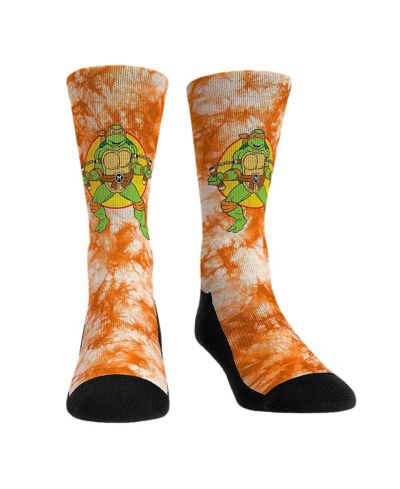Rock 'Em Мужские и Женские носки Teenage Mutant Ninja Turtles Michelangelo Tie-Dye Crew