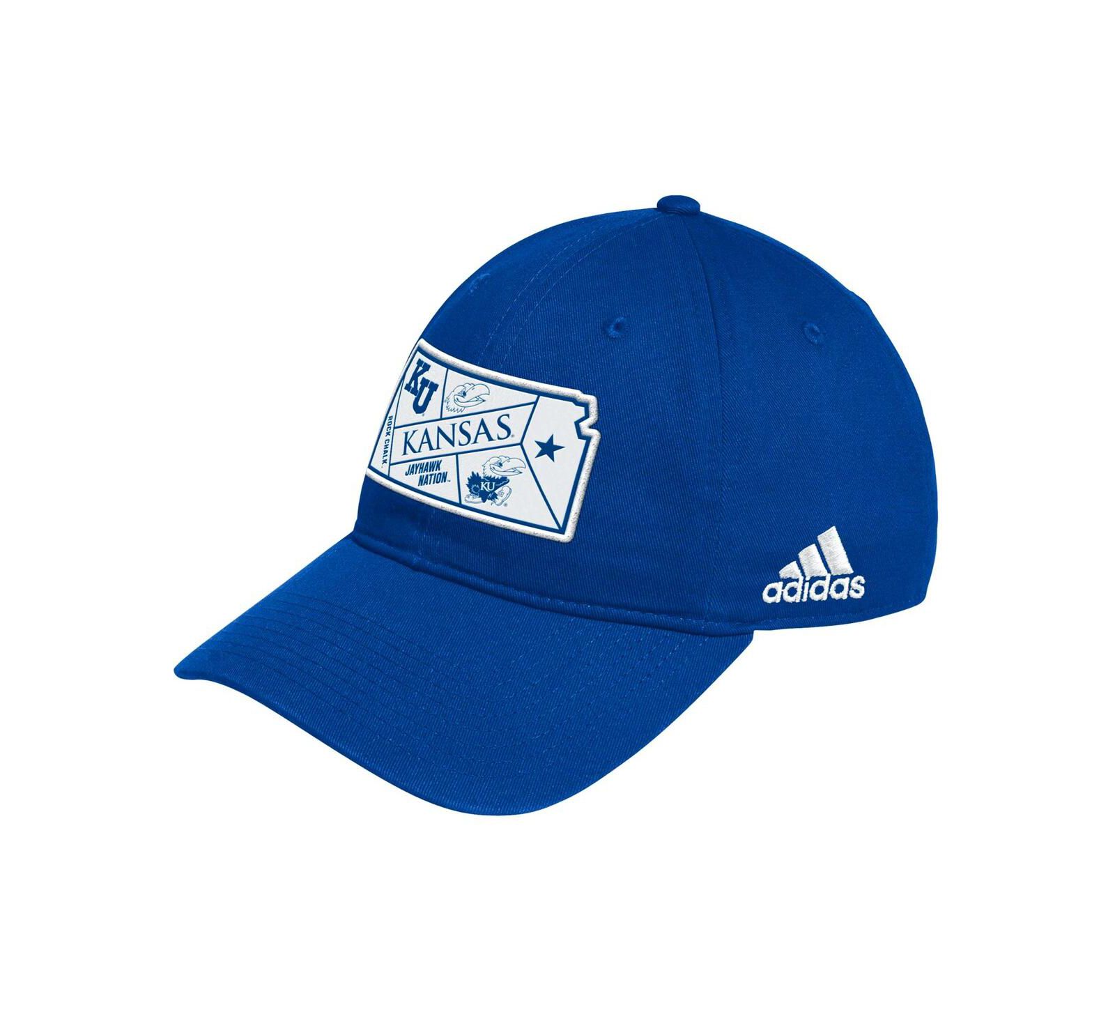 Adidas Men's Royal Kansas Jayhawks State Slouch Adjustable Hat