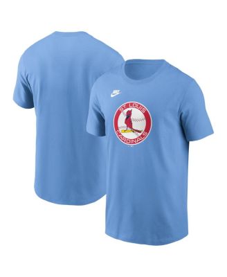 Мужская футболка Nike St. Louis Cardinals Cooperstown Collection с логотипом команды, светло-голубая