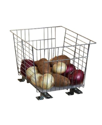 Household Essentials Glidez Steel Pull-Out Storage Organizer, Produce Bin Design