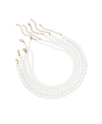 SOHI Women's Snowball Multi-Layered Necklace