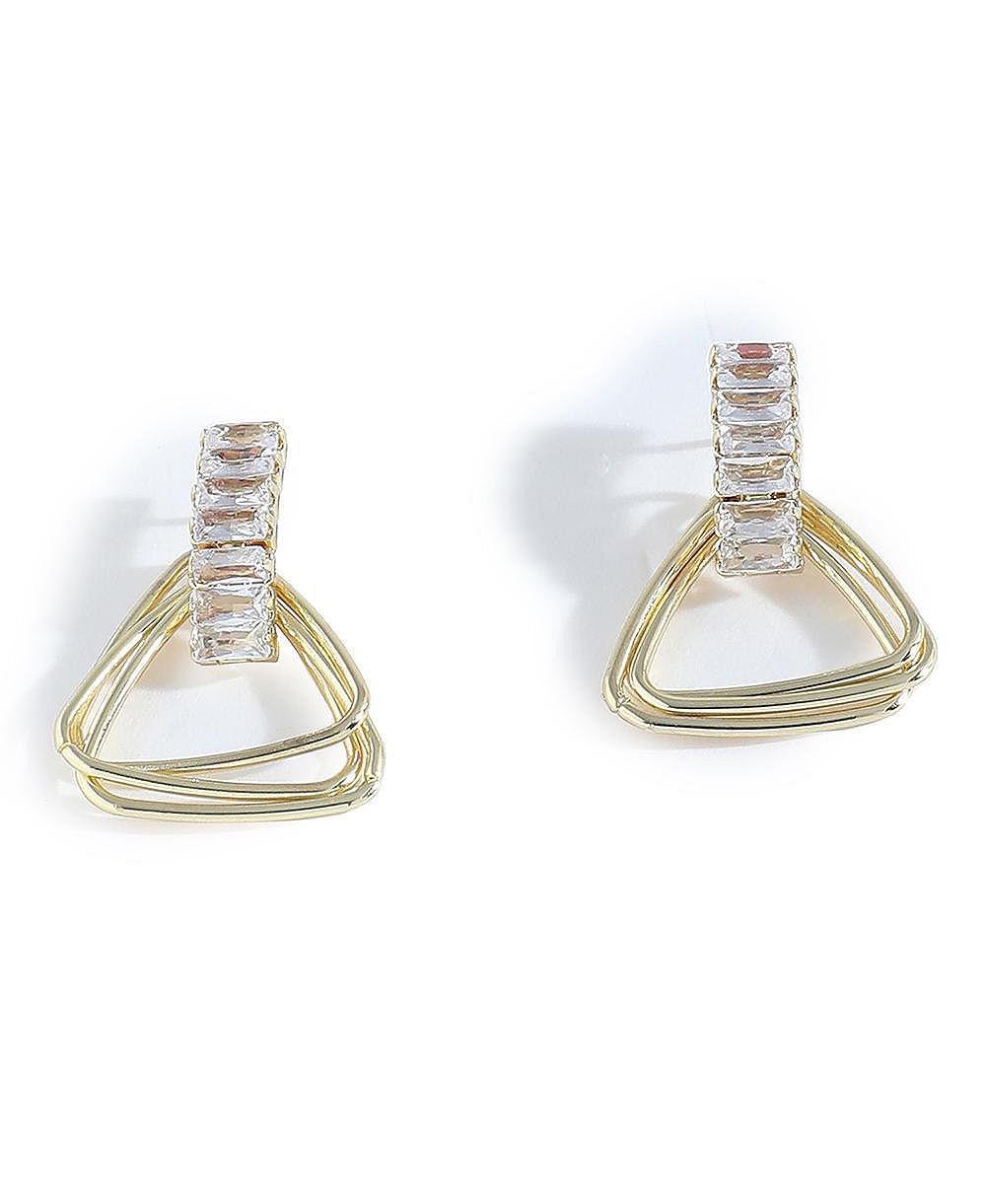 SOHI Women's Triangle Drop Earrings