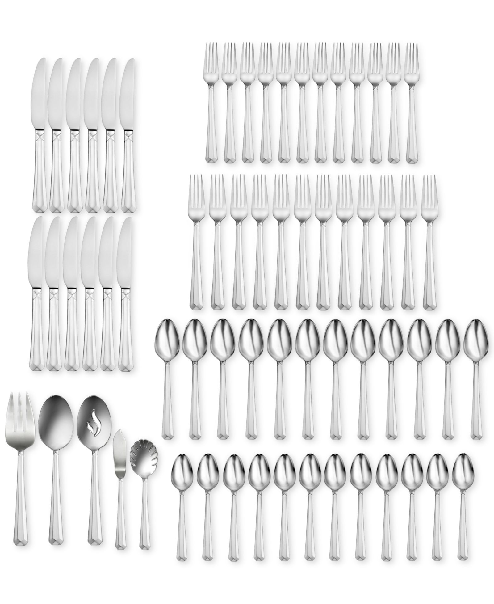 Oneida Chroma 65-Pc. Set, набор посуды на 12 персон