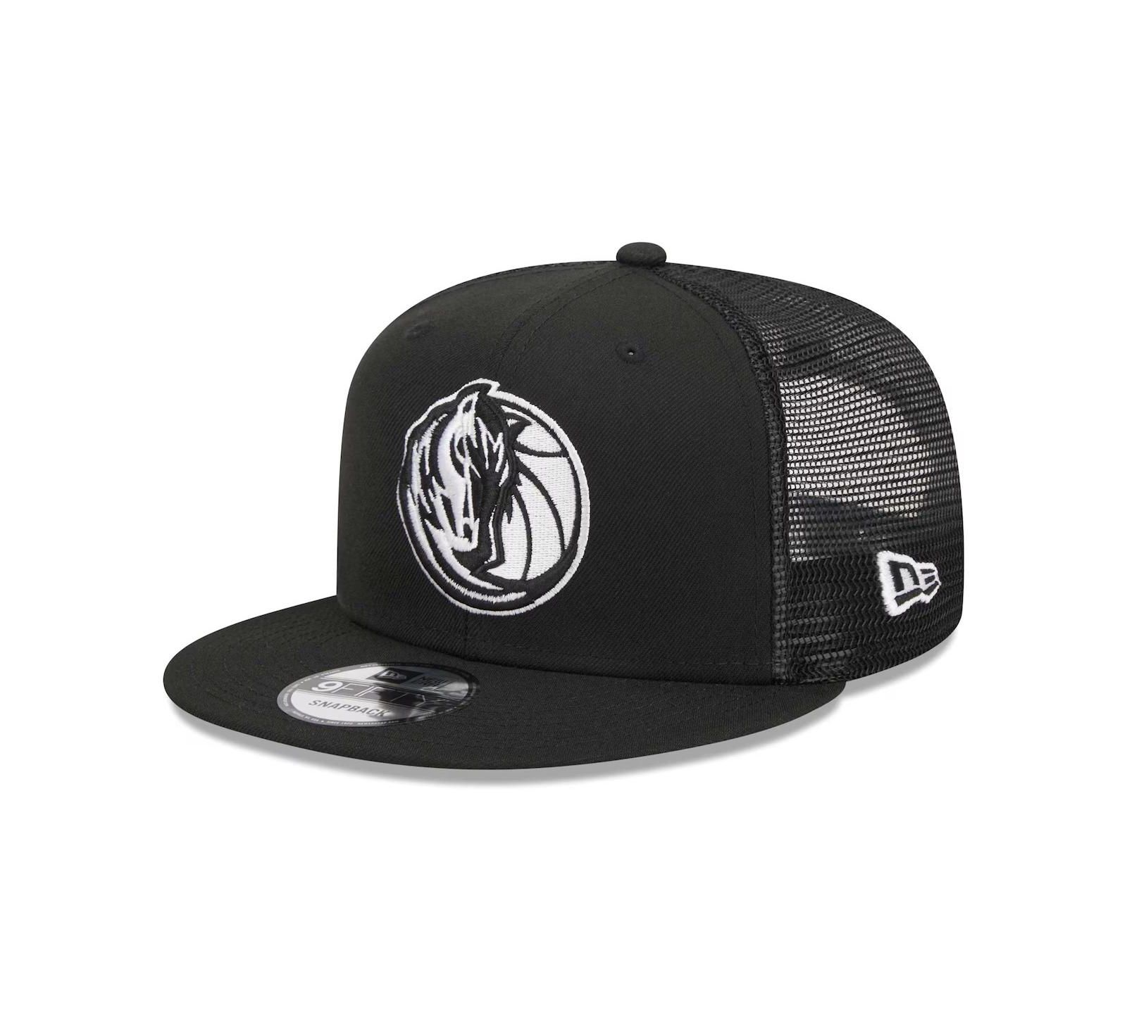 Мужская кепка-снэпбэк New Era Dallas Mavericks Evergreen 9FIFTY, черная