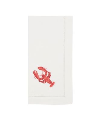 Saro Lifestyle набор из 6 салфеток с вышивкой Lobster, 20"x20"