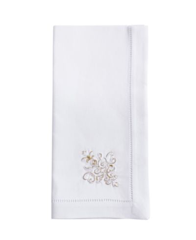 Набор вышитых салфеток Saro Lifestyle Festive Holiday Ornament 6 шт, 20"x20"