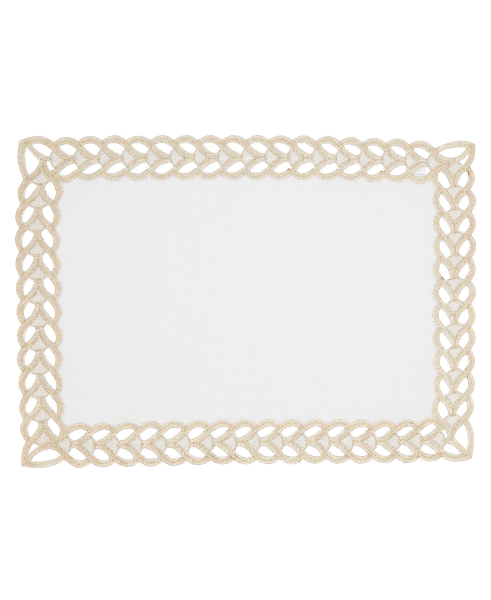 Набор подставок под тарелки Saro Lifestyle Braided Bliss, комплект из 4 шт., 14"x20"