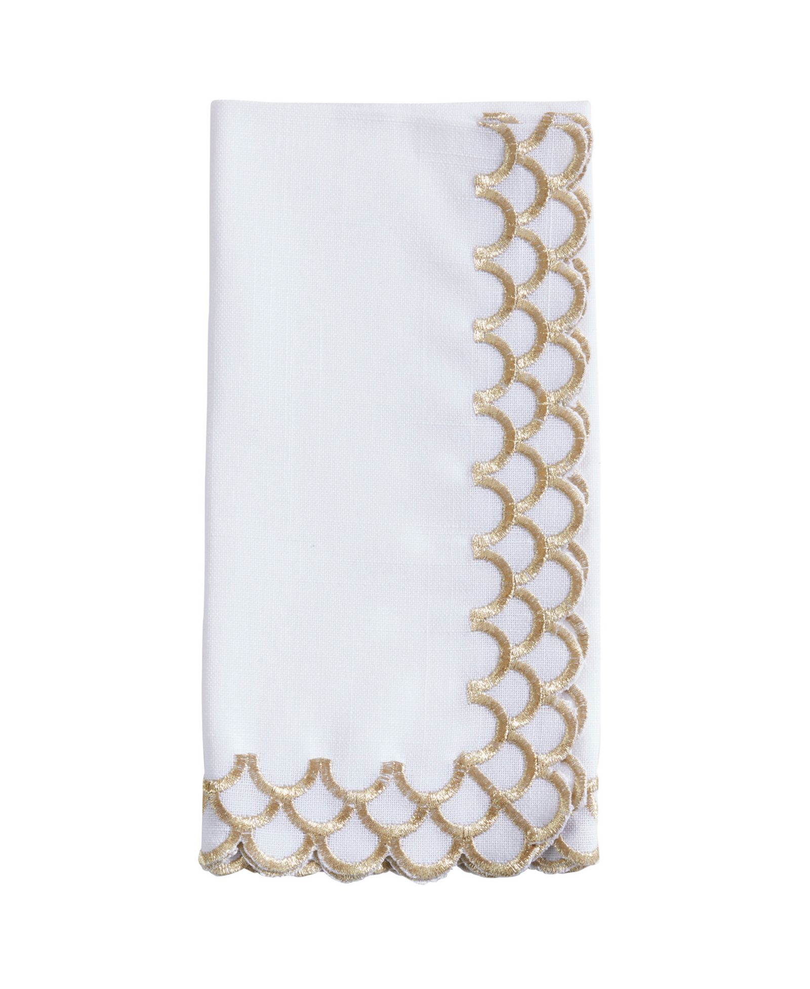 Saro Lifestyle Набор салфеток с фестончатым краем, 4 шт, 20"x20"