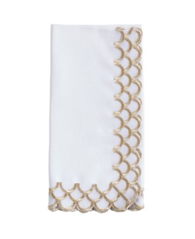 Saro Lifestyle Набор салфеток с фестончатым краем, 4 шт, 20"x20"