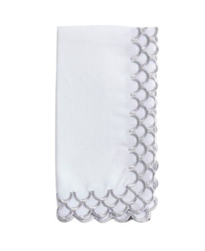 Набор салфеток Saro Lifestyle Scalloped Edge, 4 шт, 20"x20"