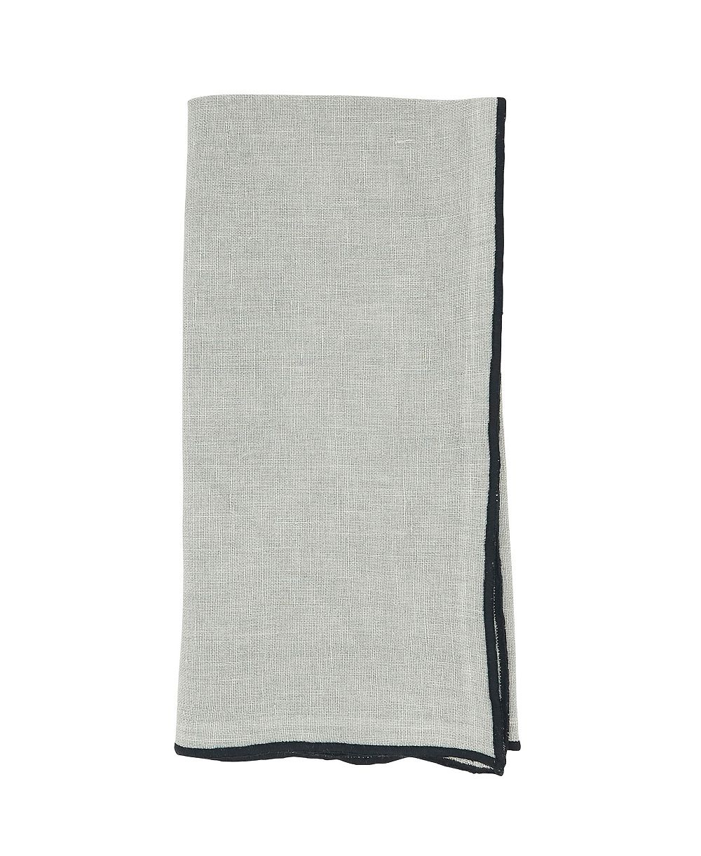 Набор из 4 тканевых салфеток для стола Saro Lifestyle Stonewashed Stitch Border, 20"x20"