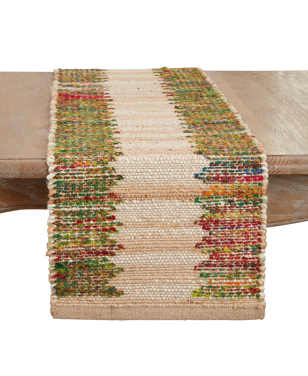 Saro Lifestyle Дорожка на стол Rainbow Rhythm, 14"x72"