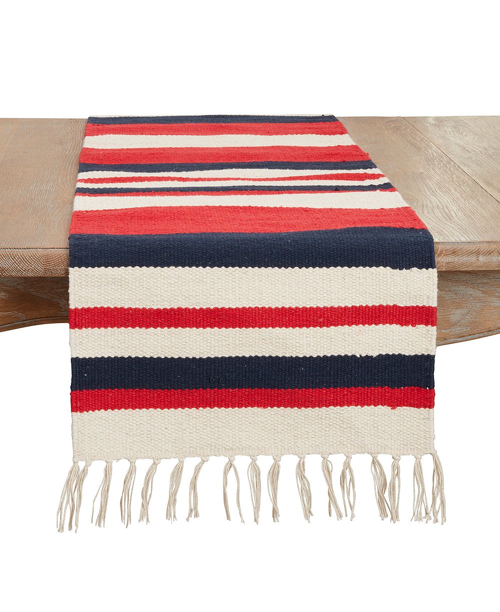 Дорожка на стол Saro Lifestyle American Dream Stripe, 16"x72"