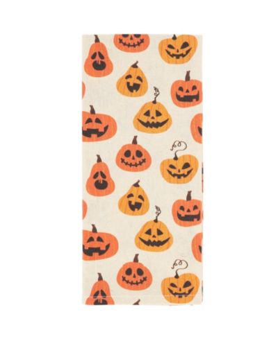 Saro Lifestyle Набор кухонных полотенец Saro Lifestyle Spice of Fall Pumpkin, 4 шт, 18"x28"
