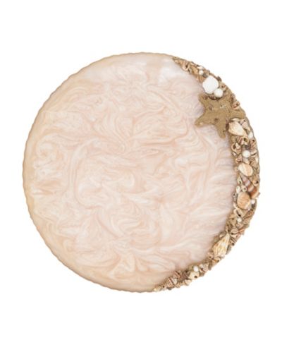 Saro Lifestyle набор подставок для блюд Resin Enchanted Seashell 4 шт, 14"x14"