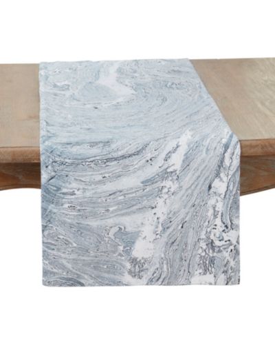 Дорожка для стола Saro Lifestyle Ink Spill Delight, 16"x72"