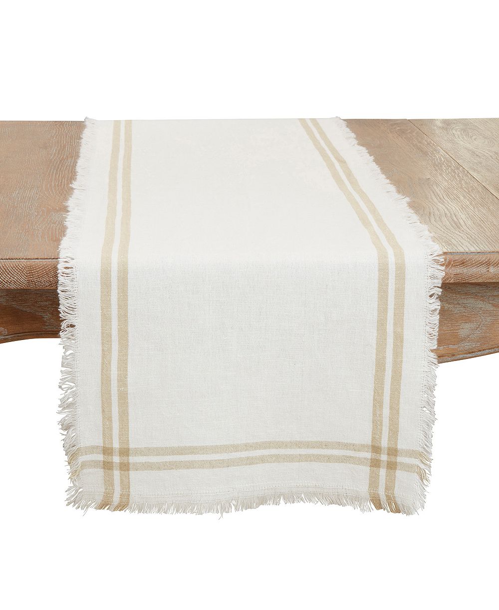 Дорожка на стол Saro Lifestyle Trendy Fringed Stripe 13"x72"