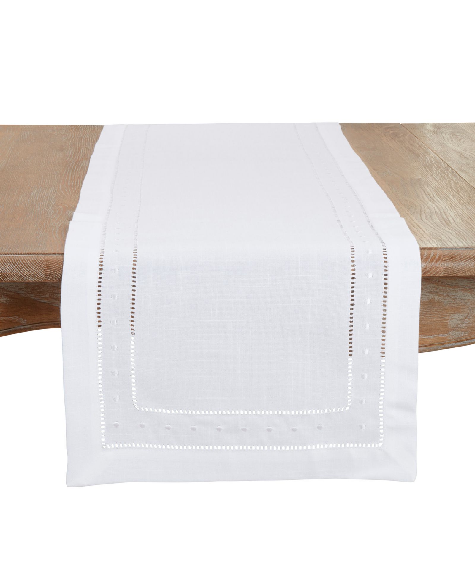 Дорожка на стол Saro Lifestyle Classic Hemstitch with Embroidered Border, 16"x120"