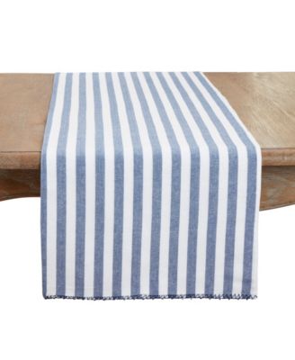 Дорожка на стол Saro Lifestyle Soothing Stripes, 16"x72"