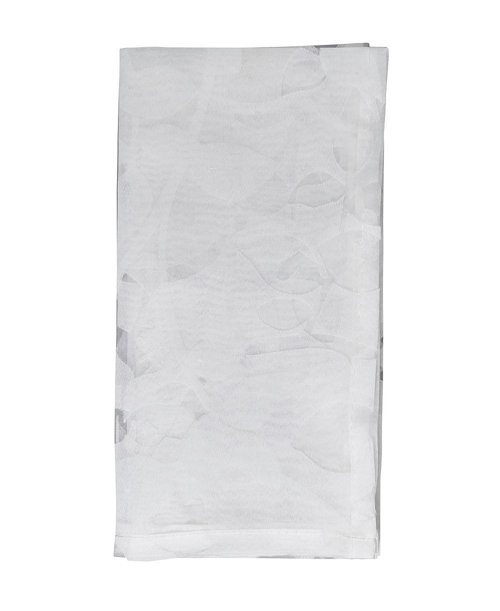 Набор салфеток Saro Lifestyle Sheer Elegance Burnout Voile Vine Design, 4 шт., 20"x20"
