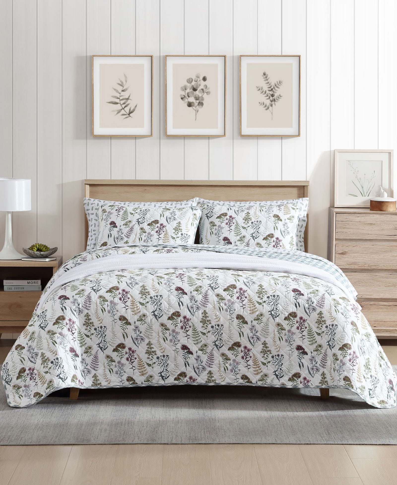 Комплект покрывал Eddie Bauer Flower Field Reversible, King
