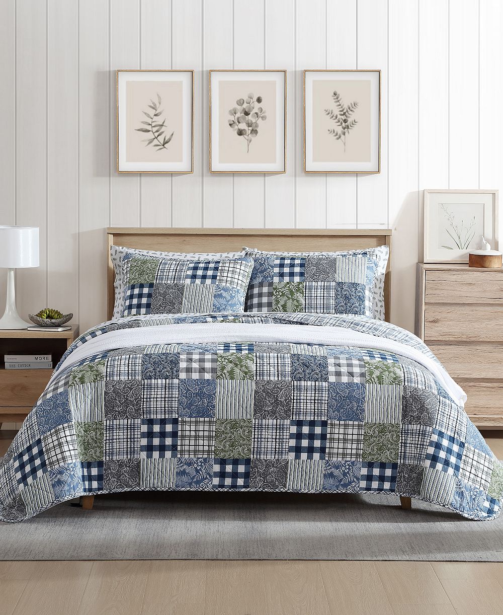 Eddie Bauer Cozy Plaid Patchwork reversible комплект из 3 одеял King