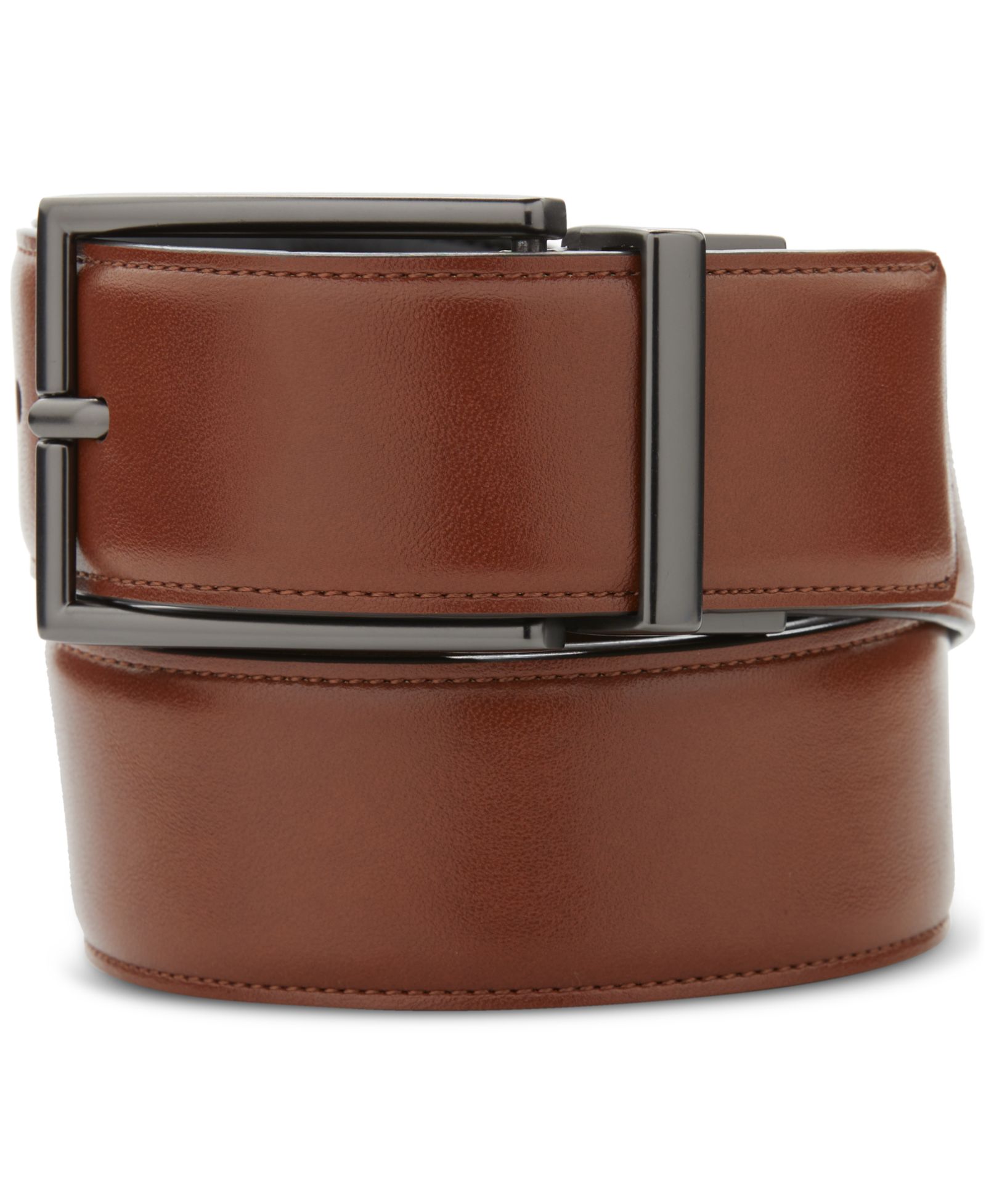 Perry Ellis Portfolio Men's Bonded Leather Belt