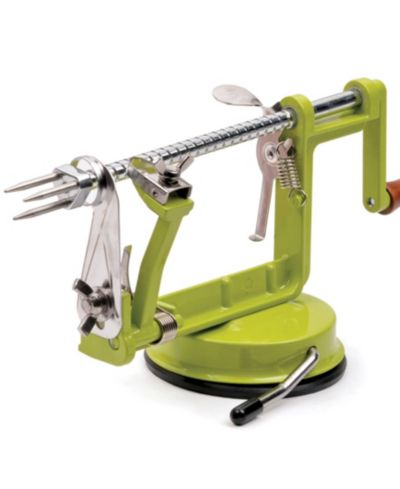 RSVP International Stainless Steel 12x4x5" Apple Slicer-Corer-Peeler