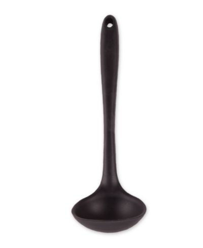 RSVP International Половник Ela Series Black, сталь с силиконовым покрытием, 11x3.5"