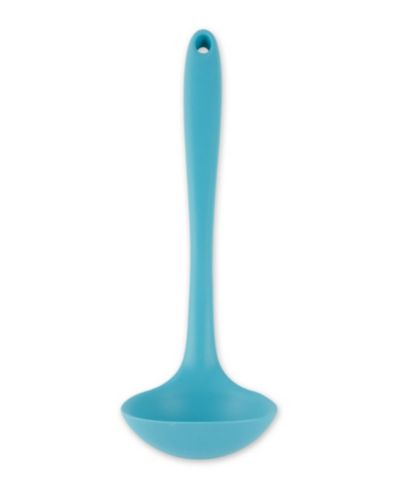 Половник RSVP International Ela Series Turquoise из стали с силиконовым покрытием